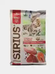 Сухой корм для взрослых кошек SIRIUS (Сириус) "Мясной рацион", 1,5 кг