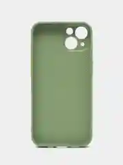 Горчичный чехол для iPhone (Айфон) 13 со стеклянной панелью