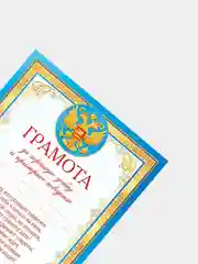 Багровый грамота за успехи в учебе
