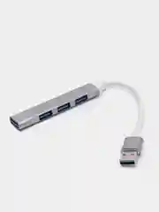 Тёмно-серый хаб Type-C на USB, USB на 4 порта USB, 4 х USB, для Macbook (Макбука)