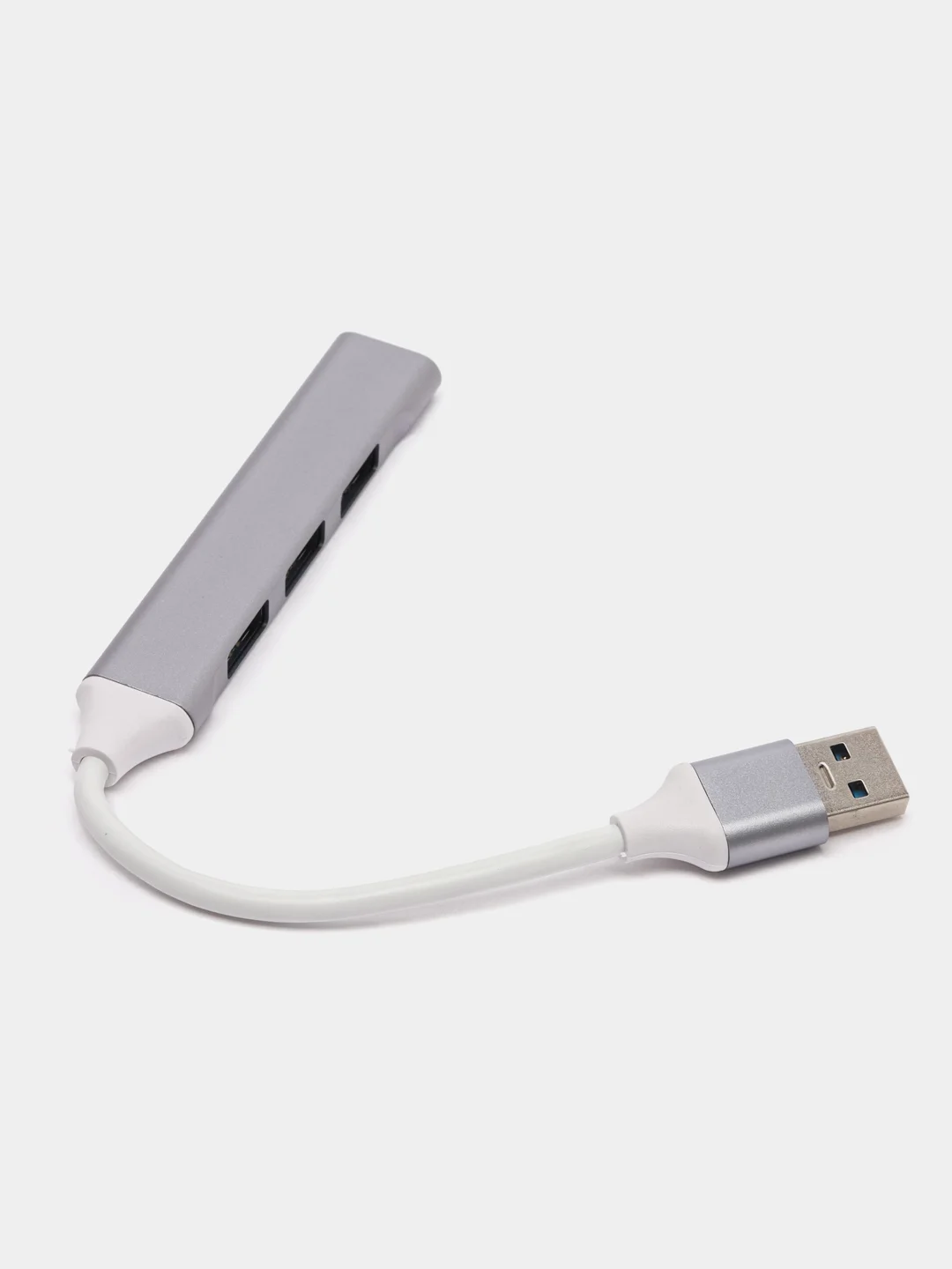 Тёмно-серый хаб Type-C на USB, USB на 4 порта USB, 4 х USB, для Macbook (Макбука)