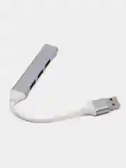Тёмно-серый хаб Type-C на USB, USB на 4 порта USB, 4 х USB, для Macbook (Макбука)