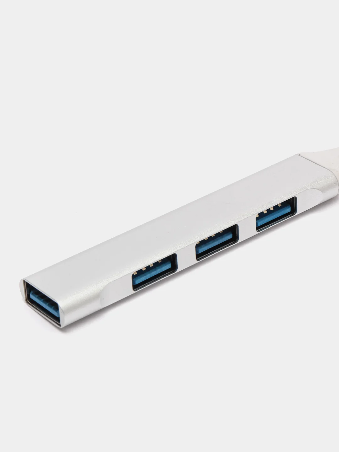 Серый металлик хаб Type-C на USB, USB на 4 порта USB, 4 х USB, для Macbook (Макбука)
