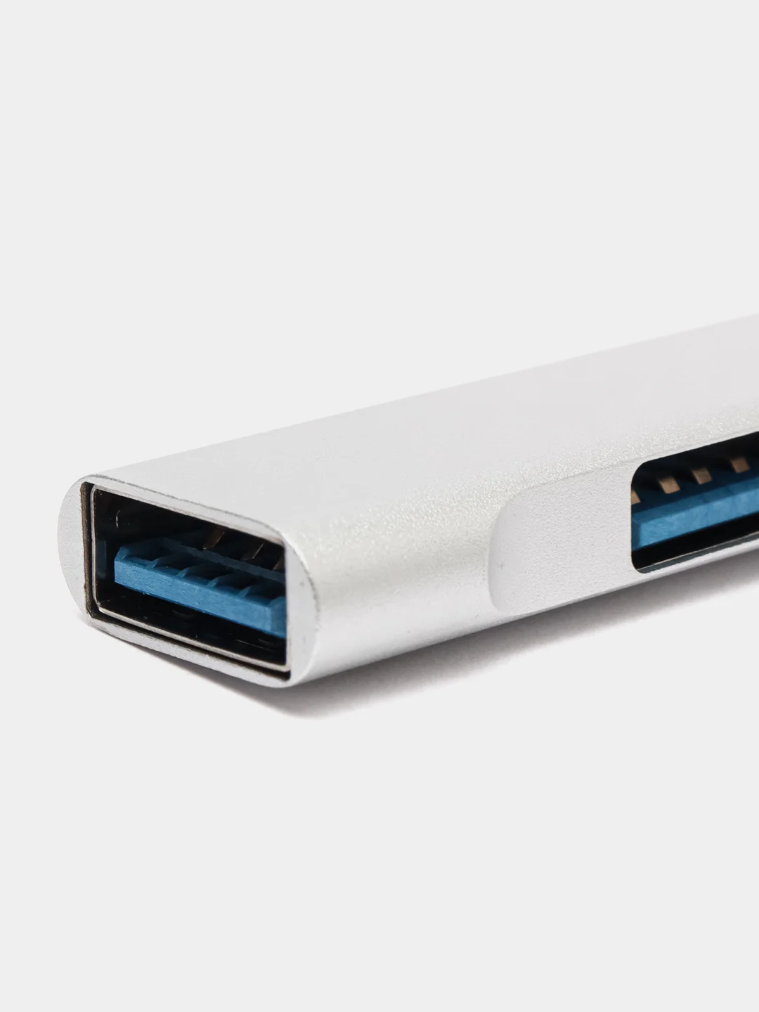 Серый металлик хаб Type-C на USB, USB на 4 порта USB, 4 х USB, для Macbook (Макбука)