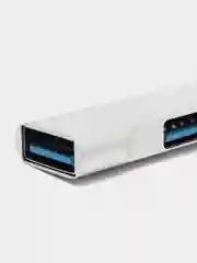 Серый металлик хаб Type-C на USB, USB на 4 порта USB, 4 х USB, для Macbook (Макбука)