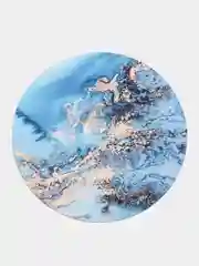 Лазурный коврик для мыши, круглый