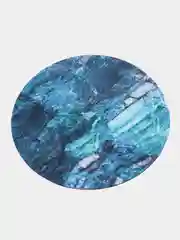Бирюзовый коврик для мыши, круглый