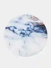 Небесно-голубой коврик для мыши, круглый
