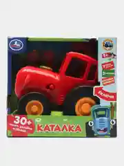 Игрушка Умка "Каталка", Синий трактор, 30 песен, загадок и звуков, свет, красный