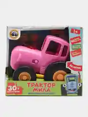Игрушка Умка Каталка Мила Синий трактор 30 песен и фраз, свет, розовый