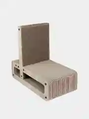 Когтеточка-доска для кошек и котов, "Не Один Дома" Wall, коричневый, 43х25х50 см