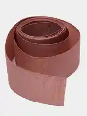 Коралловый меланж лента репсовая, однотонная, 4 см
