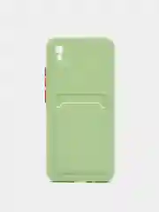 Силиконовый чехол для Xiaomi Redmi 9A (Сяоми Редми 9А), с карманом для карт, прозрачный