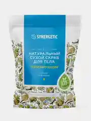 Натуральный сухой скраб для тела SYNERGETIC тонизирующий, 200гр