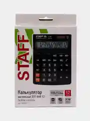 Калькулятор настольный электронный STAFF STF-444-12 (199x153мм), 250303