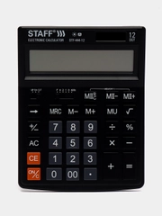 Калькулятор настольный электронный STAFF STF-444-12 (199x153мм), 250303