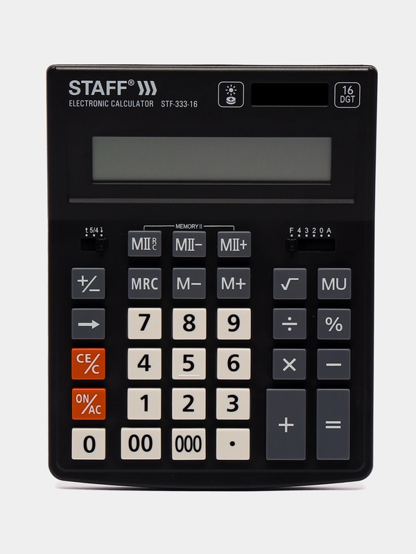 Калькулятор настольный электронный STAFF PLUS, (200x154мм), 16 разрядов, 250417
