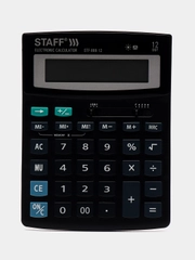 Калькулятор настольный электронный STAFF STF-888-12 (200х150мм), 250149