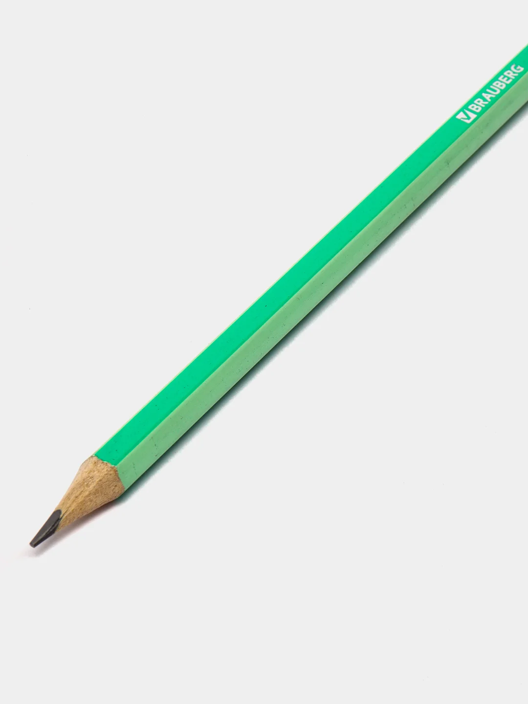 Карандаши простые чернографитные BRAUBERG "G-100" 4 шт., HB, с ластиком, 181715
