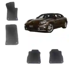Автомобильные 3D-коврики EVA / ЕВА /ЭВА для Porsche Panamera 1 Long (Порш Панамера 1 Лонг)