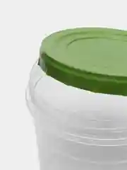 Зеленый банка для хранения продуктов