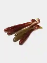 Зелёный хаки виброхвост Lucky John Pro Series Spark Tail, силиконовый