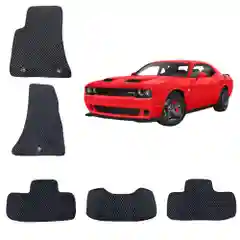 3D автомобильные EVA коврики в салон Dodge Challenger / Додж Челленджер полный привод