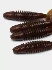 Терракотовый съедобный твистер Lucky John Pro Series Crusher Grub