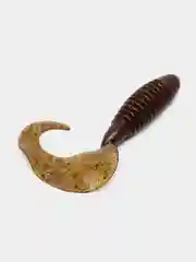 Терракотовый съедобный твистер Lucky John Pro Series Crusher Grub