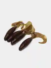 Терракотовый съедобный твистер Lucky John Pro Series Crusher Grub