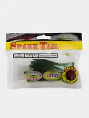 Лесной зеленый виброхвост Lucky John Pro Series Spark Tail, силиконовый