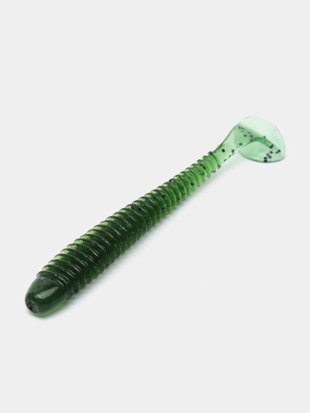 Лесной зеленый виброхвост Lucky John Pro Series Spark Tail, силиконовый