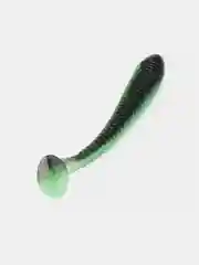 Зеленый виброхвост Lucky John Pro Series Spark Tail, силиконовый