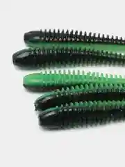 Зеленый виброхвост Lucky John Pro Series Spark Tail, силиконовый