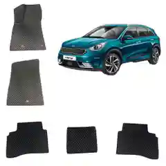 Автомобильные  3D EVA / ЭВА / ЕВА коврики в салон KIA NIRO 1 / КИА НИРО 1