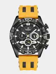Желтый мужские наручные часы Naviforce 8019T с хронографом, в подарочной упаковке