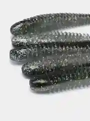 Серый виброхвост Lucky John Pro Series Spark Tail, силиконовый