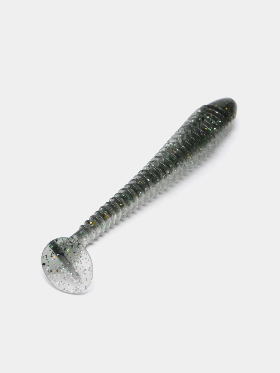 Серый виброхвост Lucky John Pro Series Spark Tail, силиконовый
