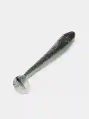 Серый виброхвост Lucky John Pro Series Spark Tail, силиконовый