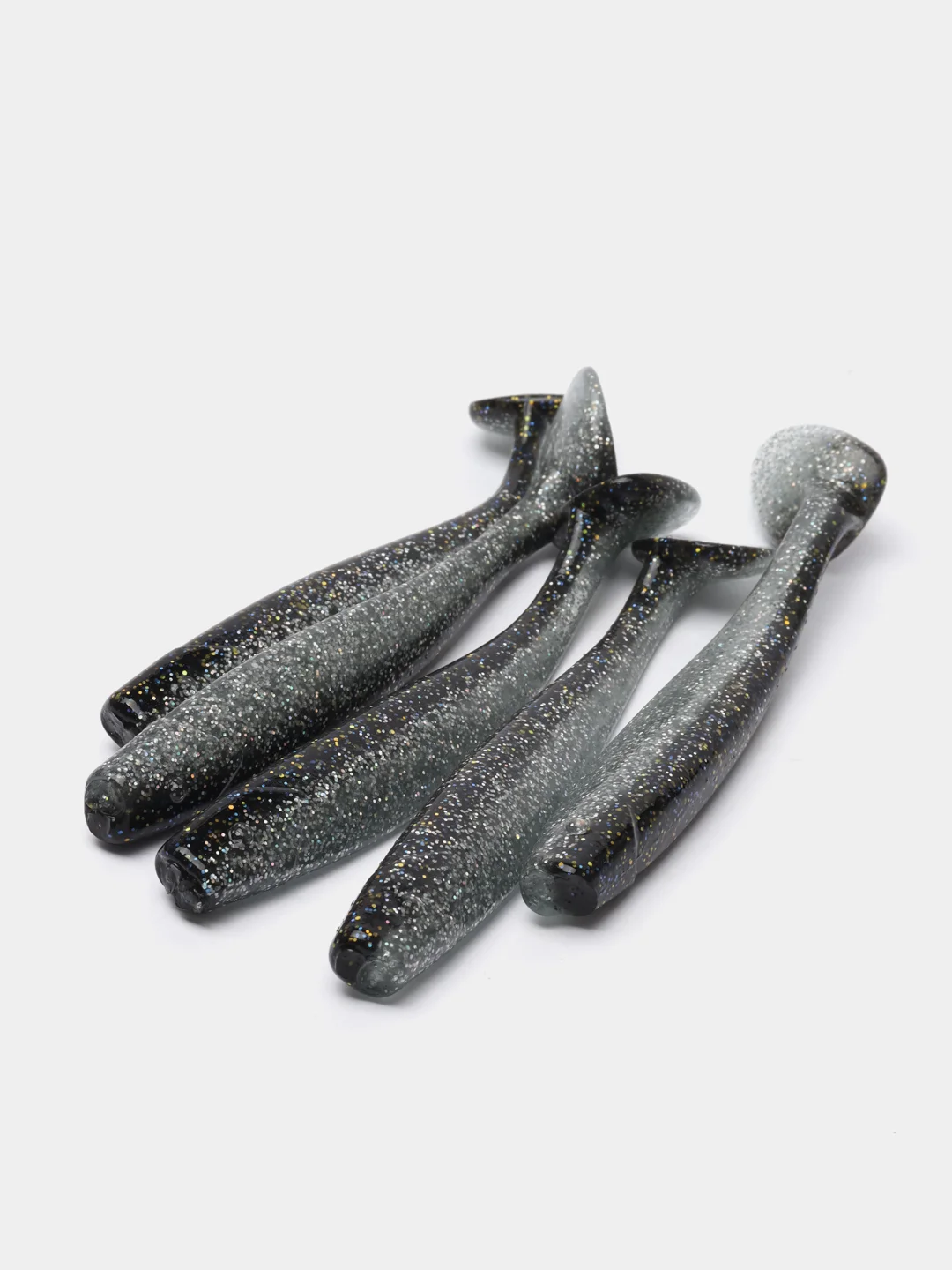 Серый виброхвост Lucky John Pro Series LJ Minnow, силиконовый