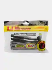 Серый виброхвост Lucky John Pro Series LJ Minnow, силиконовый
