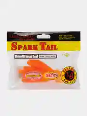 Оранжевый виброхвост Lucky John Pro Series Spark Tail, силиконовый