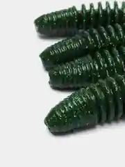 Зеленый съедобный твистер Lucky John Pro Series Crusher Grub