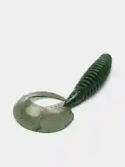 Зеленый съедобный твистер Lucky John Pro Series Crusher Grub