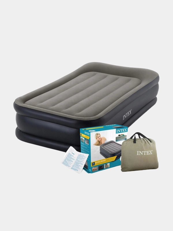 Надувная кровать-матрас Intex "Deluxe", 99х191х42см