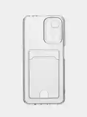 Прозрачный чехол прозрачный, с карманом для карт Xiaomi Redmi 10 11 Lite 11T PRO NOTE 10A 9C 10C