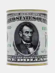 Багровый копилка для денег монт и купюр "Доллары США" USD