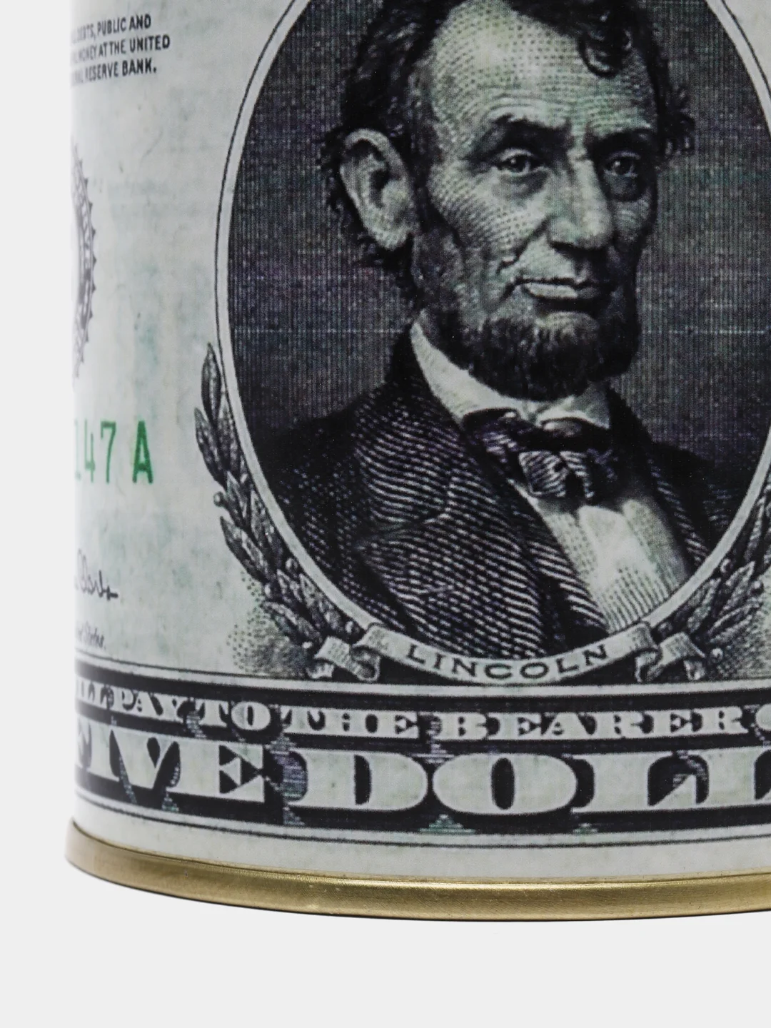 Багровый копилка для денег монт и купюр "Доллары США" USD