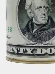 Серый копилка для денег монт и купюр "Доллары США" USD
