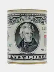 Серый копилка для денег монт и купюр "Доллары США" USD